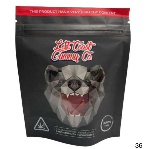 1200mg THC Gummies Left Coast